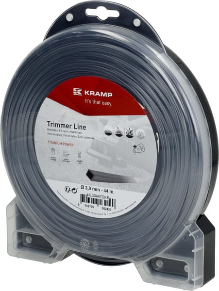 Mähfaden Ø 3mm 44m viereckig Titanium Power grau Kramp (NL3044TSKR) von Kramp
