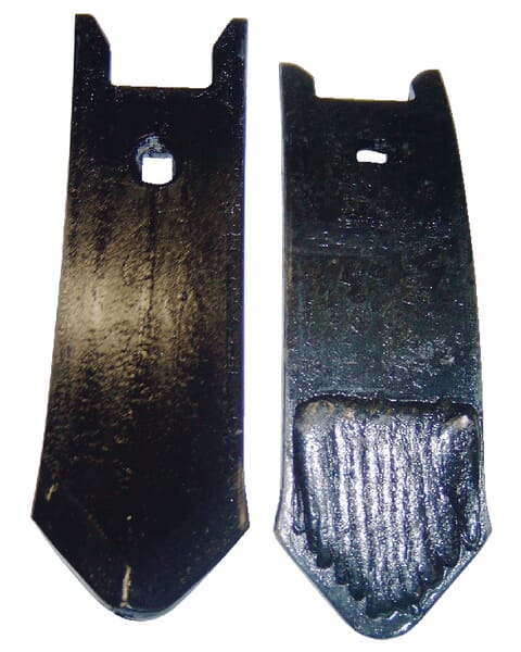 Grubberspitze 275x80x12mm, gehärtet, gekrümmt, 1 Loch, passend für Horsch (34060850CKR) – passend für Bednar