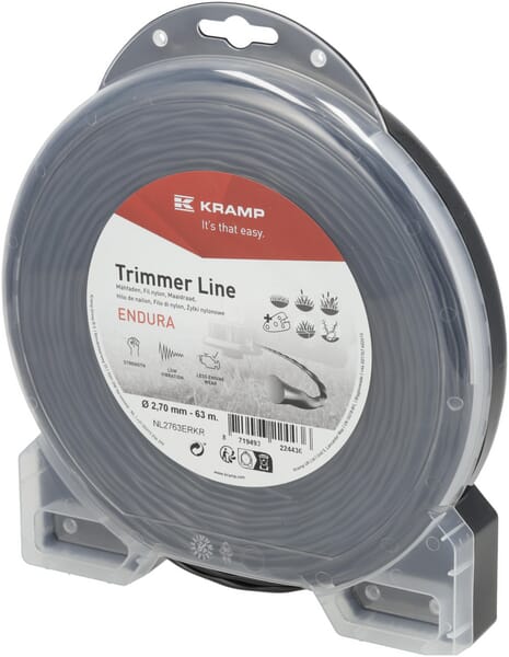 Trimmerschnur Ø2,7x63m, Ovaldrehung, schwarz, Kramp Endura (NL2763ERKR) von Kramp