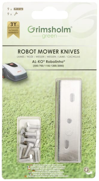 Messer, 9 Stck, passend zu Mähroboter AL-KO Robolinho (E-Modelle) (FGP1140) von Grimsholm