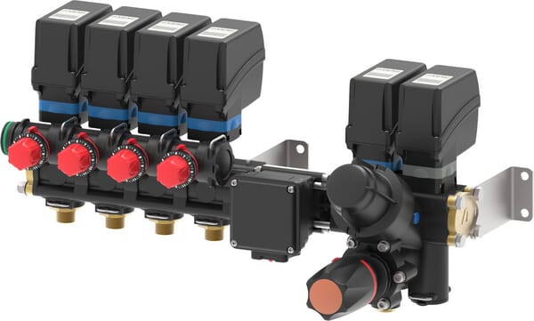 Elektrische Einheit, 4-Wege-Ventil, Schnellverschluss 40bar 50m 100 Liter aus der Kategorie Regeltechnik