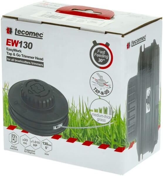 Trimmerkopf, Easy work 130, Adapter M8x1.25 /M10x1.25, EW130 (50739003) von Tecomec
