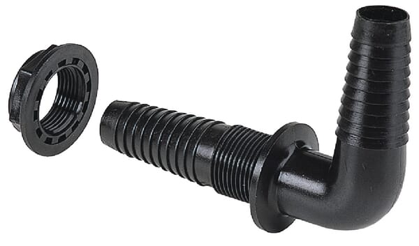Wanddurchgang 90° 1/2" aus der Kategorie Schlauchanschlüsse