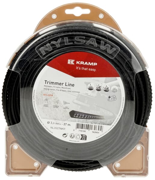 Nylonfaden Ø 3.5mm 27m viereckig schwarz Kramp (NL3527NKR) von Kramp