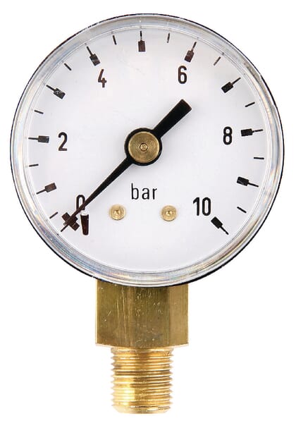 Manometer Ø40 0-10bar ⅛" unten (MA4010L02ST) – passend für Kongskilde