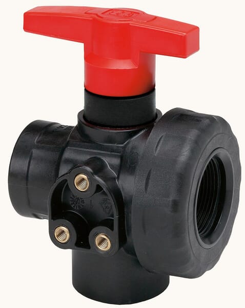 3-Wege-Kugelhahn 2" Tafeleinbau aus der Kategorie Regeltechnik