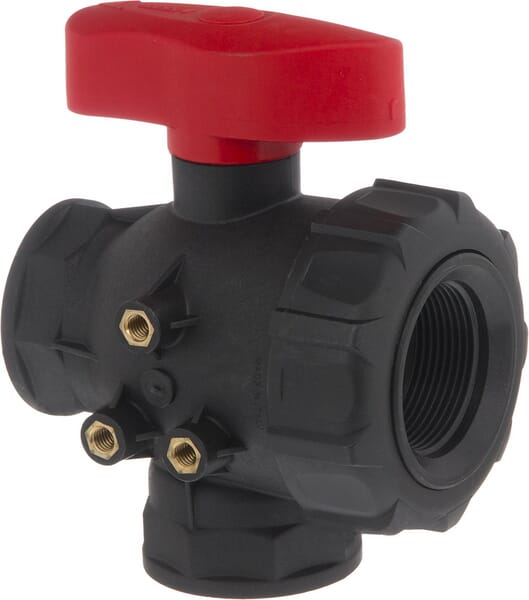 1 1/2" 3-Wege-Kugelhahn aus der Kategorie Regeltechnik