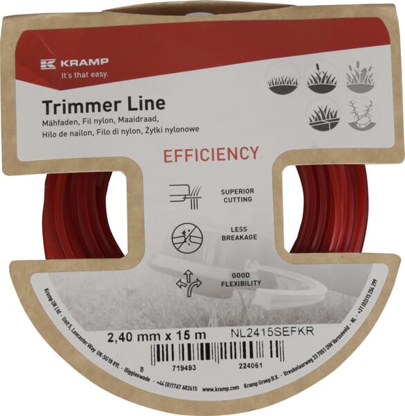 Mähfaden Ø 2.4mm x  15m Kramp Efficiency (NL2415SEFKR) von Kramp