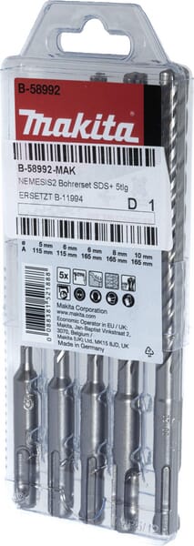 NEMESIS2 SDS+ Bohrer-Set, 5-teilig (B58992) - unserem Sortiment für Makita Ersatzteile