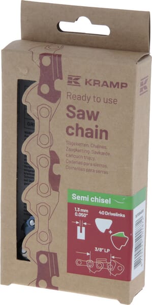 Sägekette 3/8" 1.3mm 40 DL Halbmeißel, Kramp Efficiency (38LP13SB40EKR) von  Kramp
