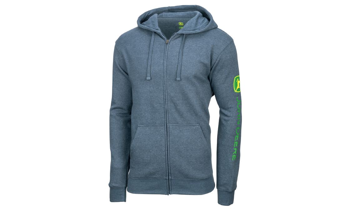 JOHN DEERE Kapuzenjacke aus Fleece Navyblau