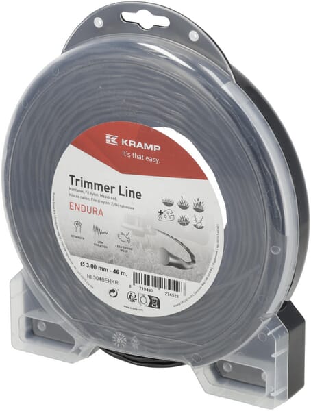 Trimmerschnur Ø3,0x46m, Oval Twist, schwarz, Kramp Endura (NL3046ERKR) von Kramp