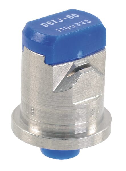 Doppelflachstrahldüse DGTJ 110° blau V2A aus der Kategorie Spritzgestänge und Düsen