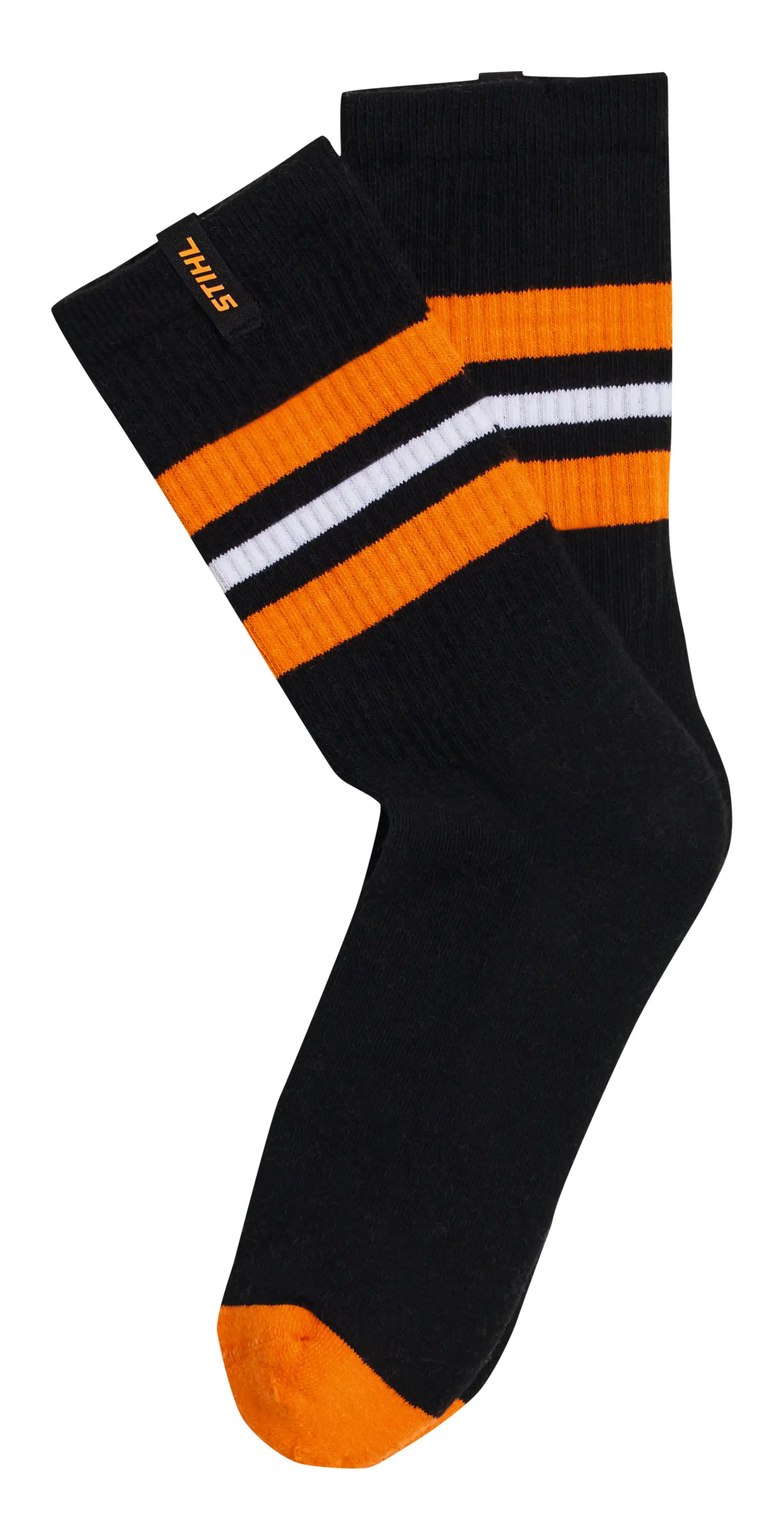 04215001038 STIHL Socken STRIPES 3er Set Schwarz / Weiß / Grau 042150010 img_3