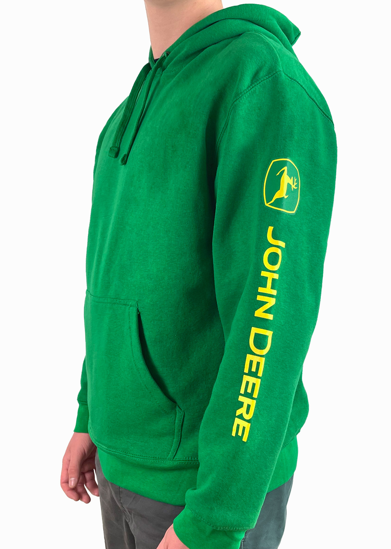 MC130219GR03 JOHN DEERE Pullover in Grün mit Ärmel-Logo img_2