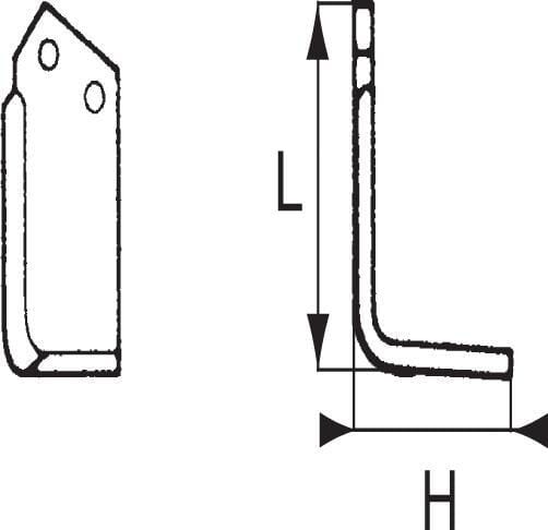 Fräsmesser R. Kuhn (RB52255400) – passend für Kuhn