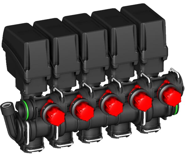 Elektroventilset 5 Abschnitte, mit Bypass, T5 aus der Kategorie Regeltechnik