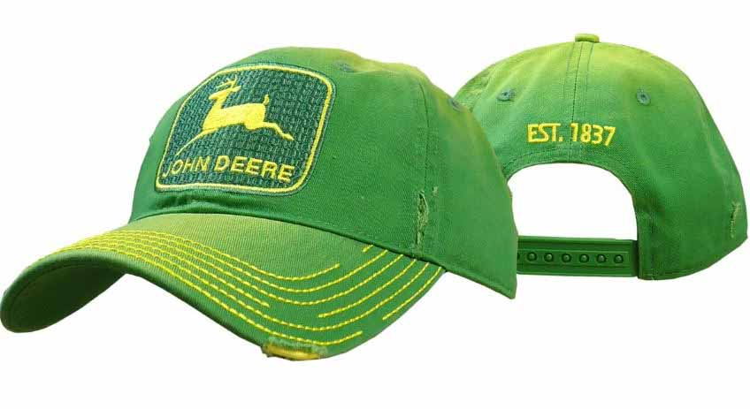 JOHN DEERE Vintage-Cap Used-Look Grün JOHN DEERE Vintage-Cap Used-Look Grün