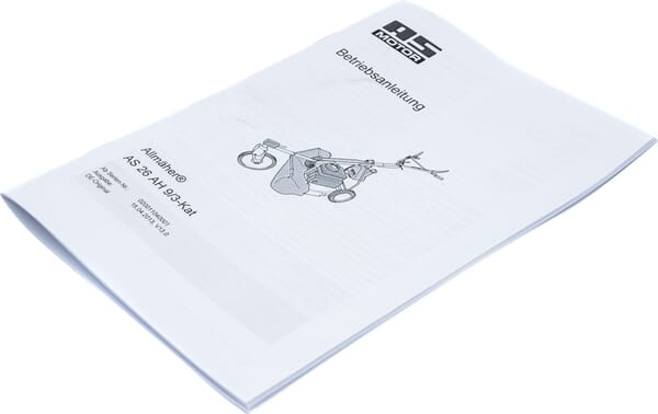 Bedienungsanleitung (G06329054) - unserem Sortiment für AS-Motor Ersatzteile