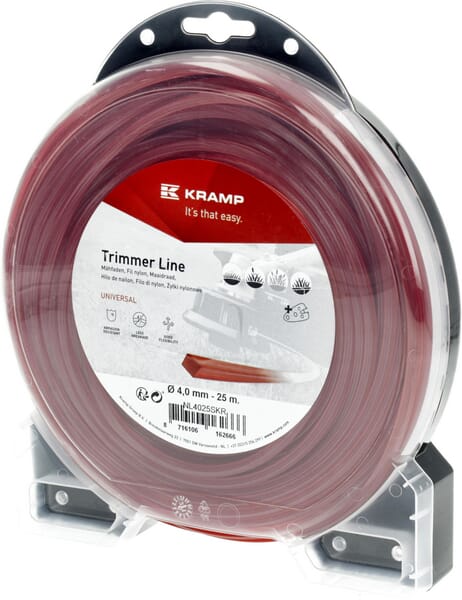 Mähfaden Ø 4mm 25m viereckig rot Kramp (NL4025SKR) von Kramp