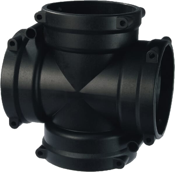 4-Wege-Verschraubung 90° T9F aus der Kategorie Schlauchanschlüsse