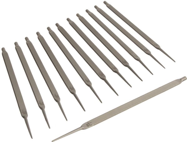 12er-Pack – Flachstumpf-Feile für geraden Doppelschneidwinkel (LC1002022798) von  Vallorbe