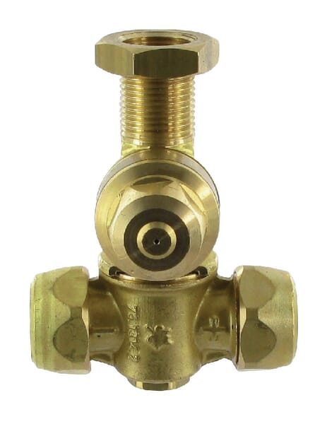 Düsenhalter 2 Wege Messing 3/8" aus der Kategorie Spritzgestänge und Düsen