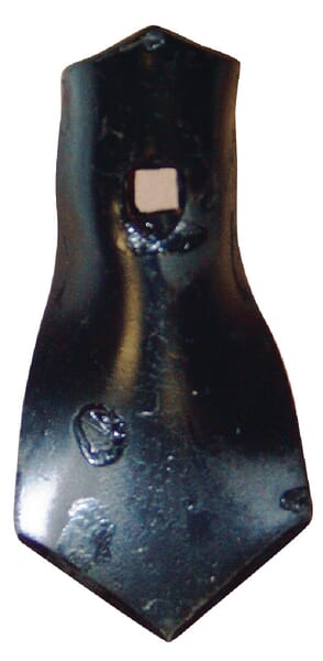 Grubberspitze 140x70x4mm, flach, 1 Loch, passend für Universal CP506