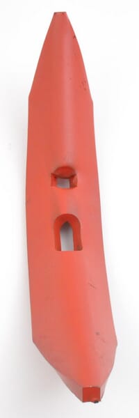 Grubberspitze 150x45x10mm, reversibel, gehärtet, gekrümmt, 2 Löcher, passend für Väderstad CP80012
