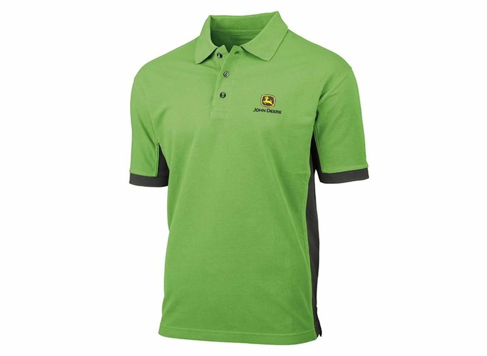 JOHN DEERE Poloshirt Herren Knopfleiste Grün MCDW01510J02