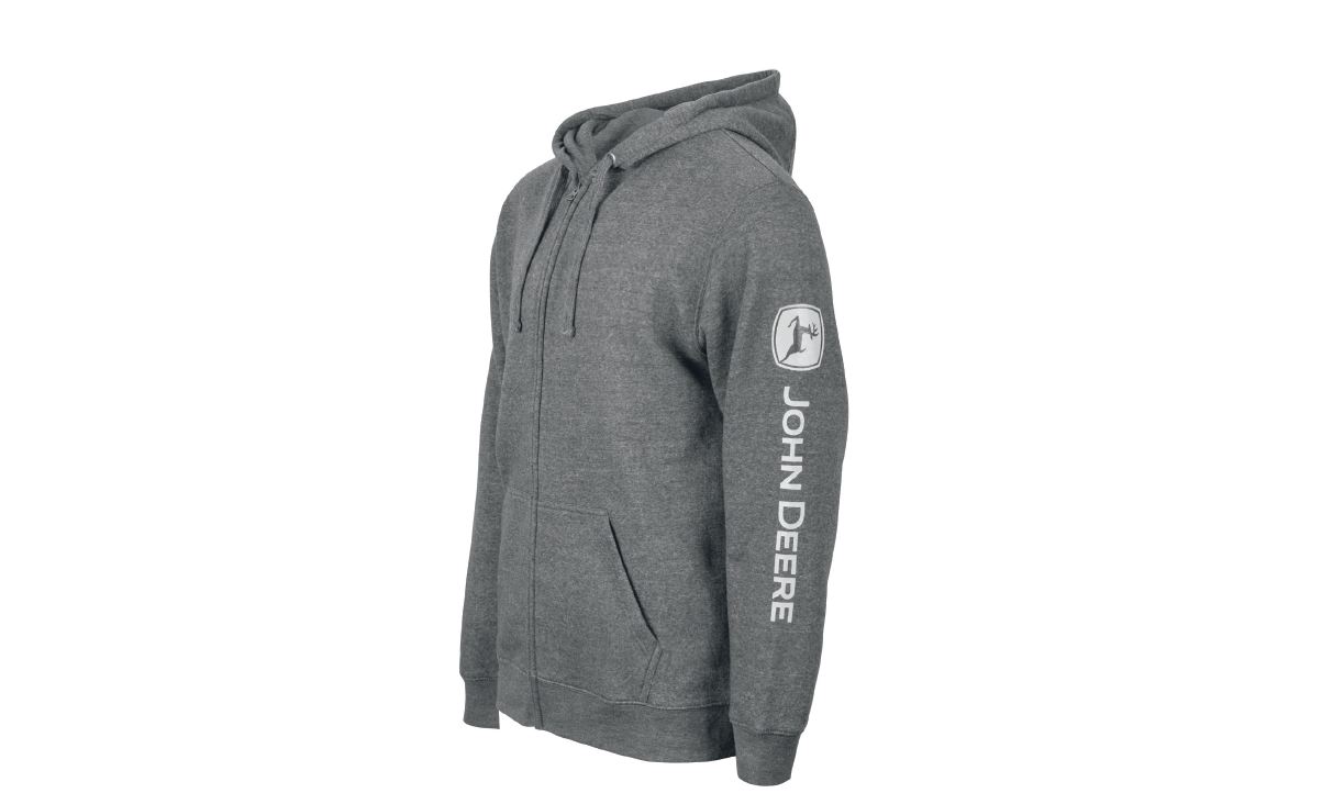 MC130319BX04 JOHN DEERE Kapuzenjacke aus Fleece Grau img_2 MC130319BX04 JOHN DEERE Kapuzenjacke aus Fleece Grau img_2