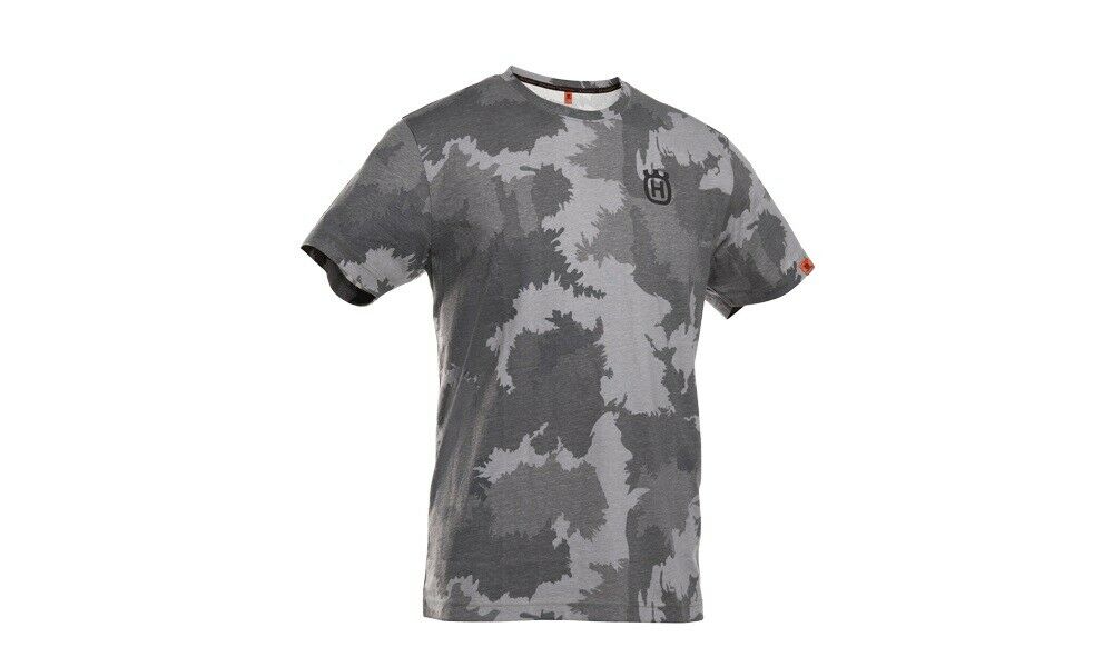 HUSQVARNA T-Shirt Herren Camouflage Grau 593252450