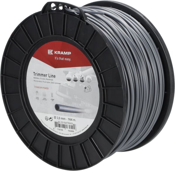 Mähfaden Ø 3mm 164m Titanium Power grau Kramp (NL30164TRKR) von Kramp
