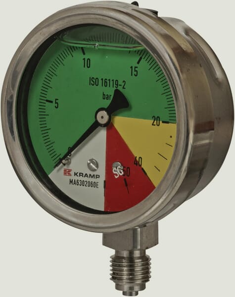 Manometer Ø63mm 0-20-40-60 1/4" BSP  Anschluss unten aus der Kategorie Regeltechnik