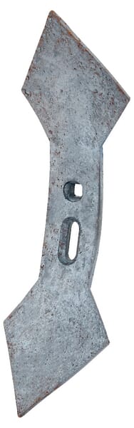 Grubberspitze 430x136x19mm, wendbar, gekrümmt, 2 Löcher (5140929941) – passend für Goliath