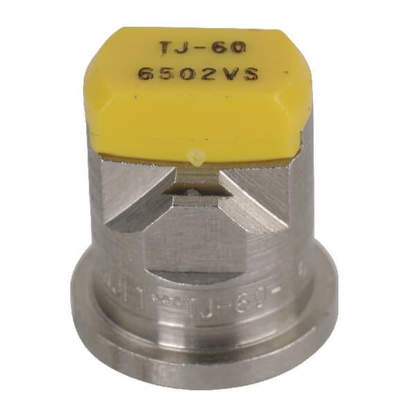 Doppelflachstrahldüse TJ 65° gelb V2A aus der Kategorie Spritzgestänge und Düsen