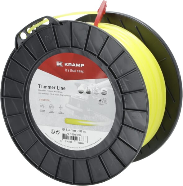 Mähfaden Ø 3.3mm 90m rund gelb Kramp (NL3390RKR) von Kramp