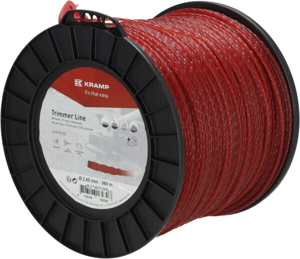 Mähfaden Ø 2.65mm 360m gedreht geräuscharm rot Kramp (NL27360TCKR) von Kramp
