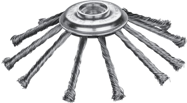 Unkrautbürste 175 x 0,50 x 25,4 mm Premium 12 Knoten (47A24101WB) von Lessmann