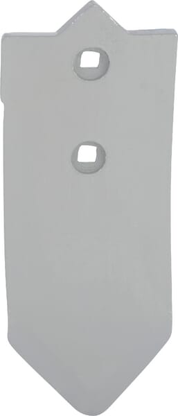 Grubberspitze 295x120mm, gehärtet, flach, 2 Löcher, passend für Unia (1738050060N) – passend für Unia