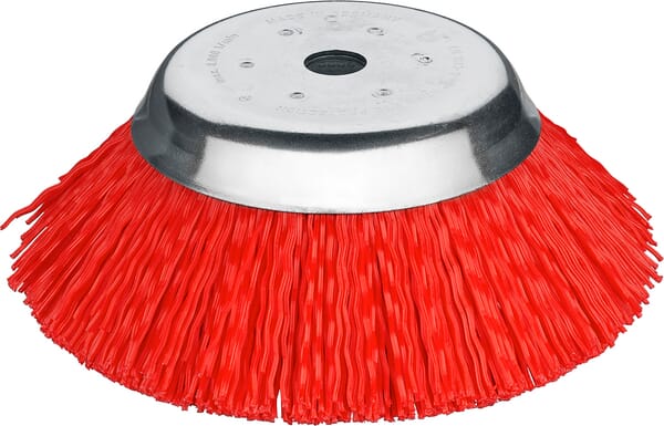Sensitive Unkrautbürste 180 x 25,4 mm rot PP (42501101WB) von Lessmann