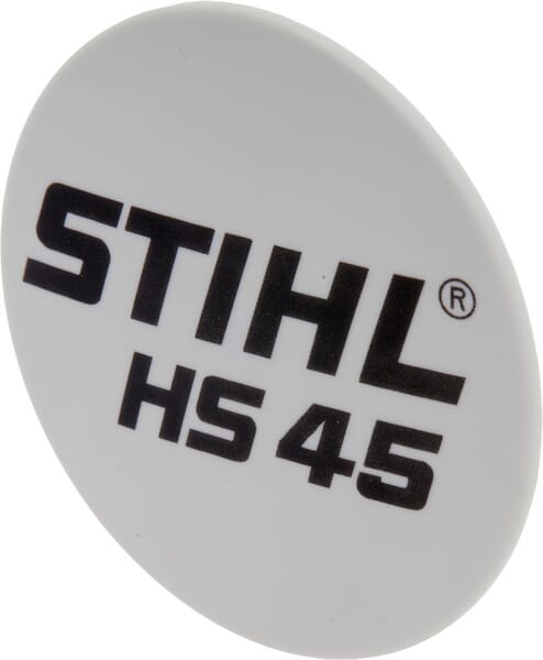 HS45 Typenschild (42289671500) von Stihl Aus unserem Sortiment für Stihl Ersatzteile