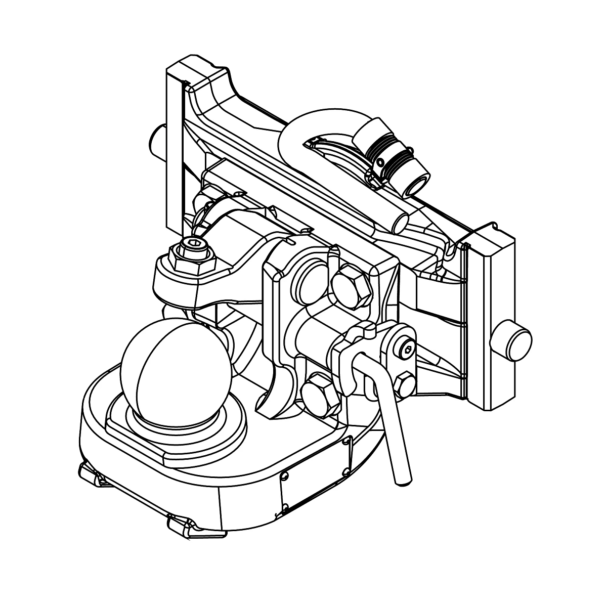 JOHN DEERE Kugelkopf Anhängervorrichtung 330/ K80