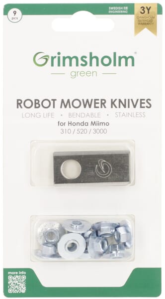 Messer, 9 Stck, passend zu Mähroboter Honda Miimo (FGP114) von Grimsholm