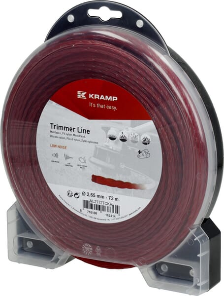 Mähfaden Ø 2.65mm 72m gedreht geräuscharm rot Kramp (NL2772TCKR) von Kramp