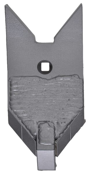 Grubberspitze 280x125x20mm, gehärtet, gekrümmt, 1 Loch, passend für Lemken (3374442CN) – passend für Lemken