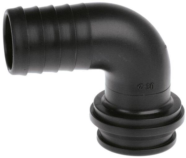 Schlauchanschluss 90° 45 mm für 2" Flügelmutter aus der Kategorie Schlauchanschlüsse