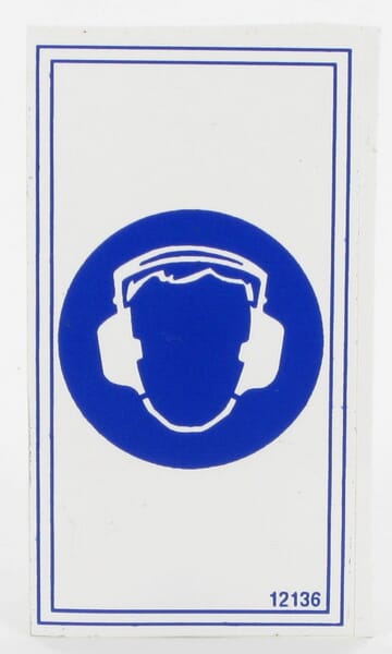 Lärmschutz Piktogramm Aufkleber (ET12136)
