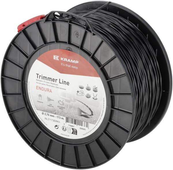 Trimmerschnur Ø2,7x173m, Ovaldrehung, schwarz, Kramp Endura (NL27173ERKR) von Kramp