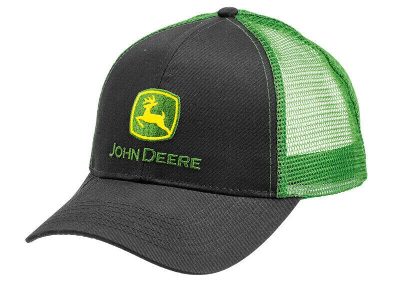 JOHN DEERE Cap Herren Schwarz mit grünem Mesh MC13080277BK MC13080277BK